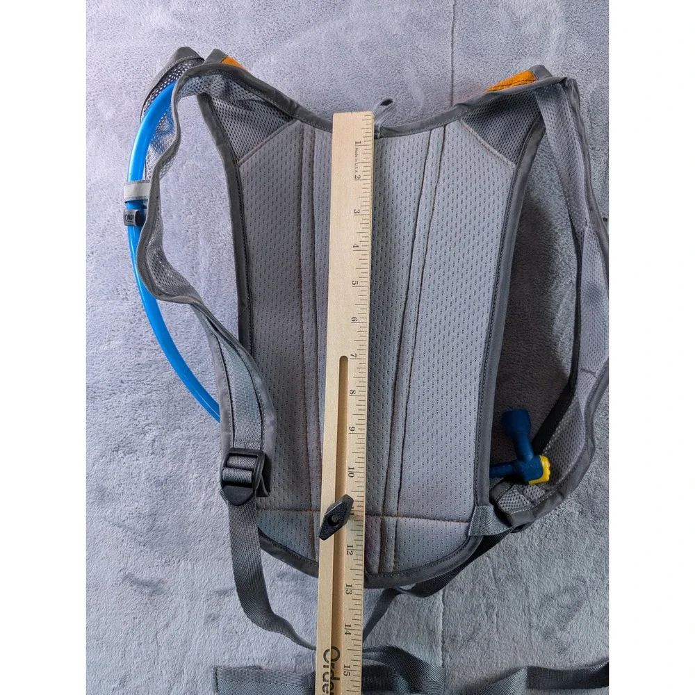 CamelBak HydroBak Hydration Pack Gray Orange Hiking Biking Backpack Stain